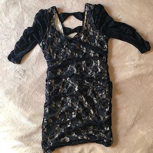 Black Lace Bodycon Dress